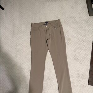Peter Millar Crown Crafted Beige/Tan Chino Pants - Classic Tailored Style